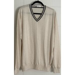 Brunello Cucinelli Men's Cotton Lightweight Sweater Size 56 IT